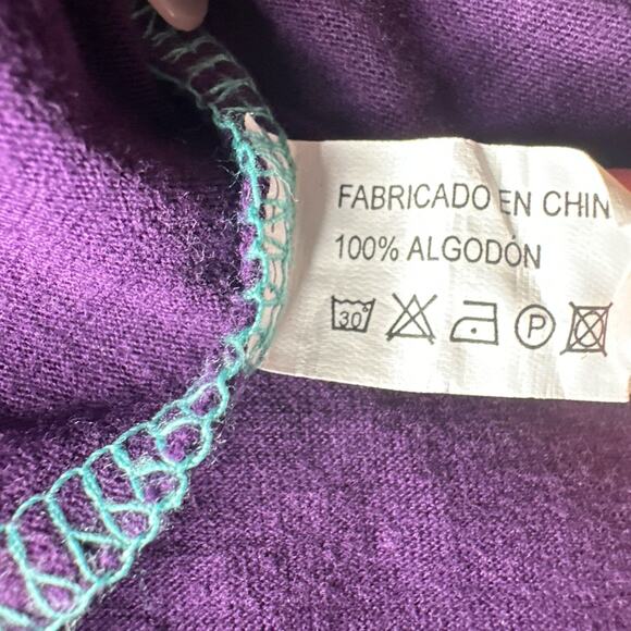 Y2K Purple Aqua Lace Trim Cami Top Contrast Coquette Soft Girl Tank XS S - Picture 8 of 9